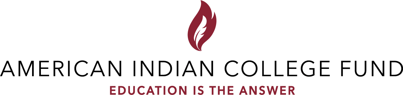 American Indian College Fund Logo with Tag centered