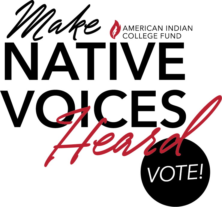 Make Native Voices Heard_AICF Flame_Logo Draft (HD) vote voter advocacy