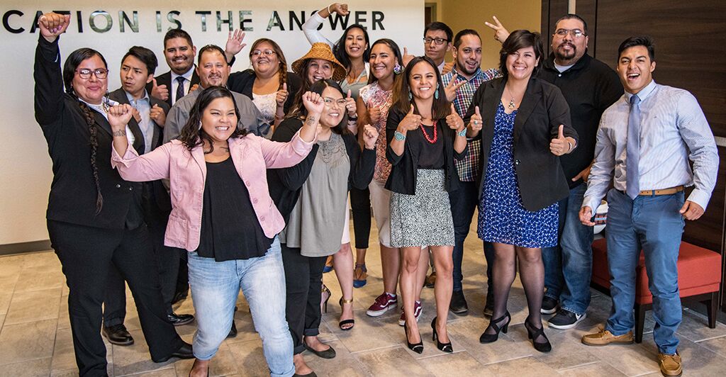 2018 American Indian College Fund student ambassadors.