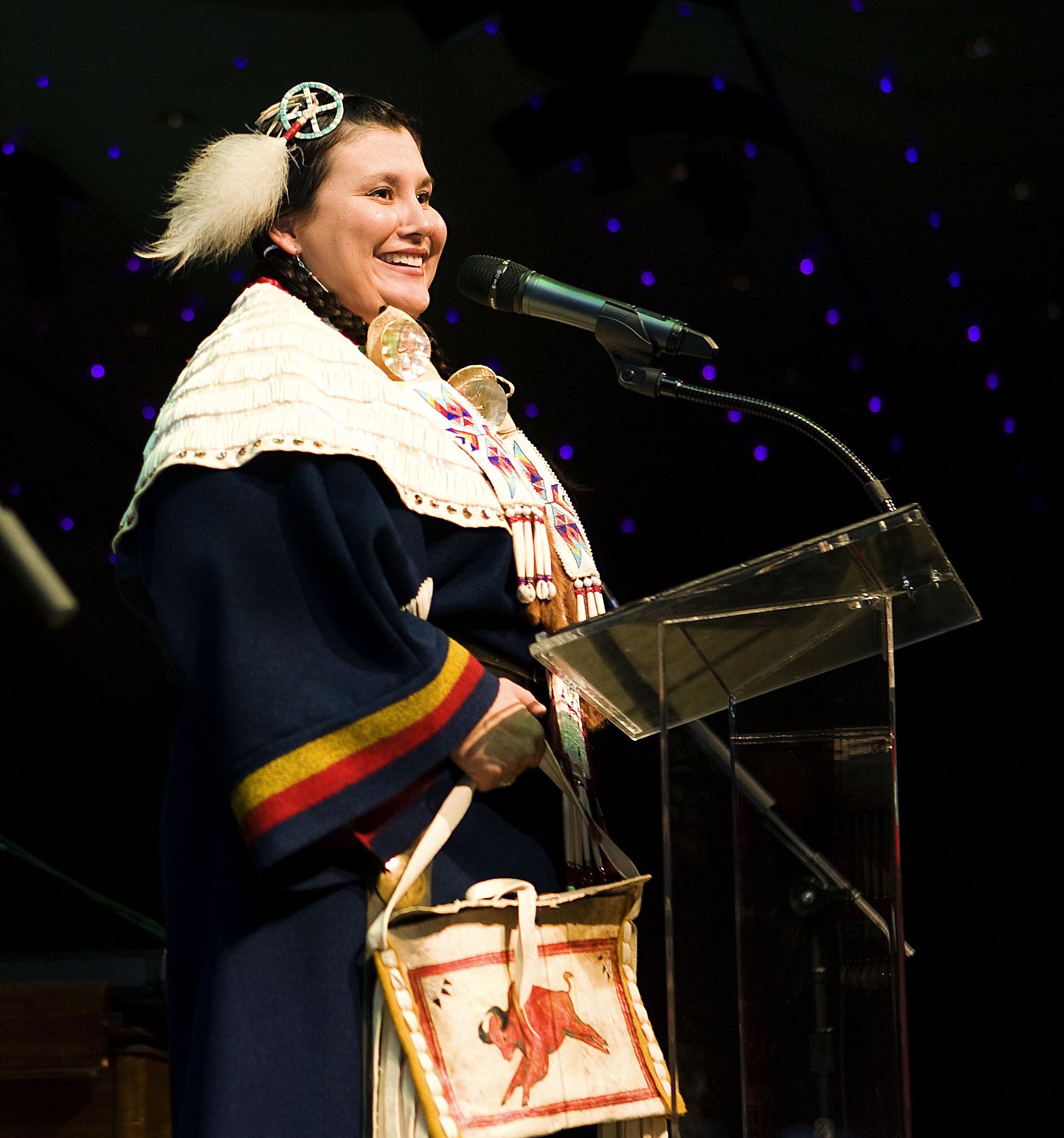 Dr. Lynnette Chandler speaks at a Flame of Hope Gala