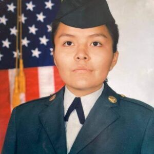 Cynthia Jean Jones at basic training in Ft. Jackson, South Carolina
