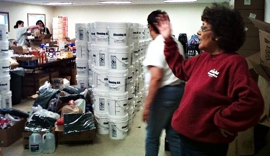 The supply room at the College.