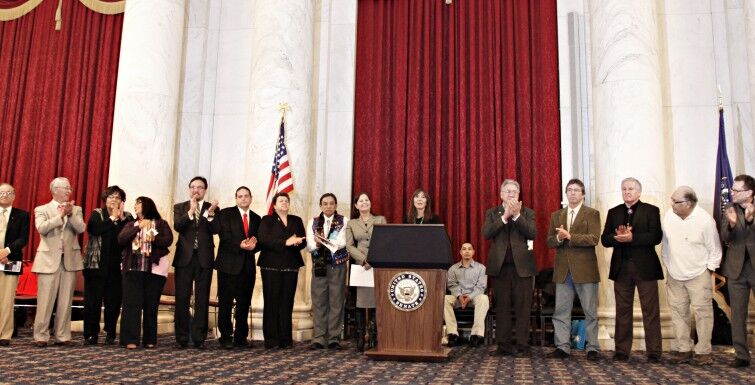 Tribal College Leaders in the Kennedy Caucus Room