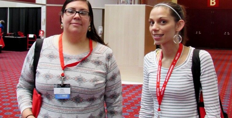 Keri and Katie attending the NIEA conference on behalf of the College Fund and the Walmart Foundation