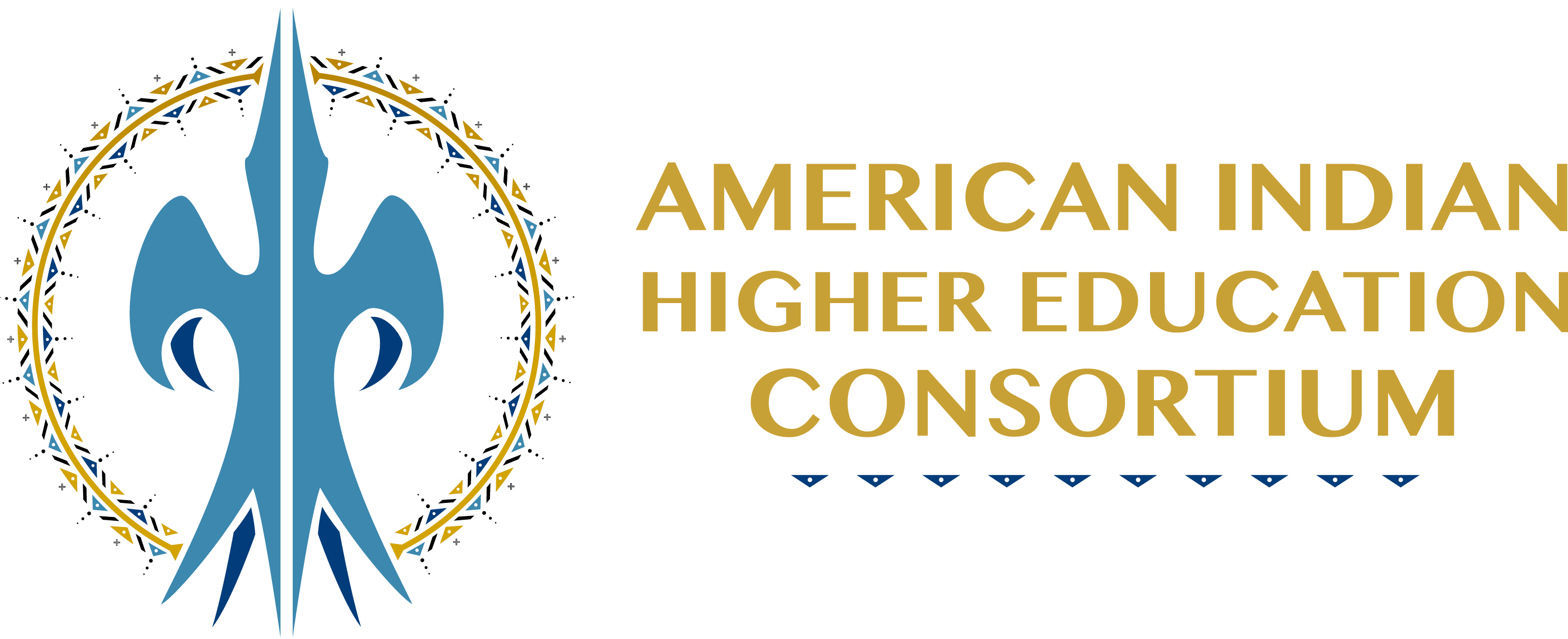 AIHEC 50th Anniversary Logo_horizontal (blue + gold)