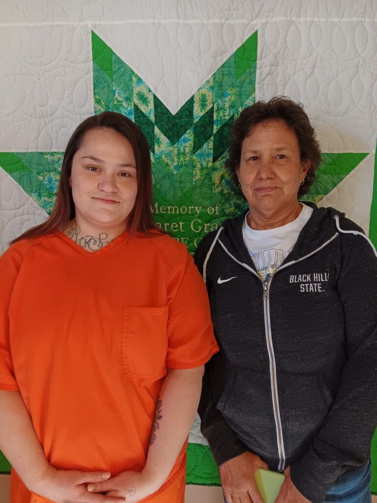 Ryan Barnett with her tutor, Bernice Whiting
